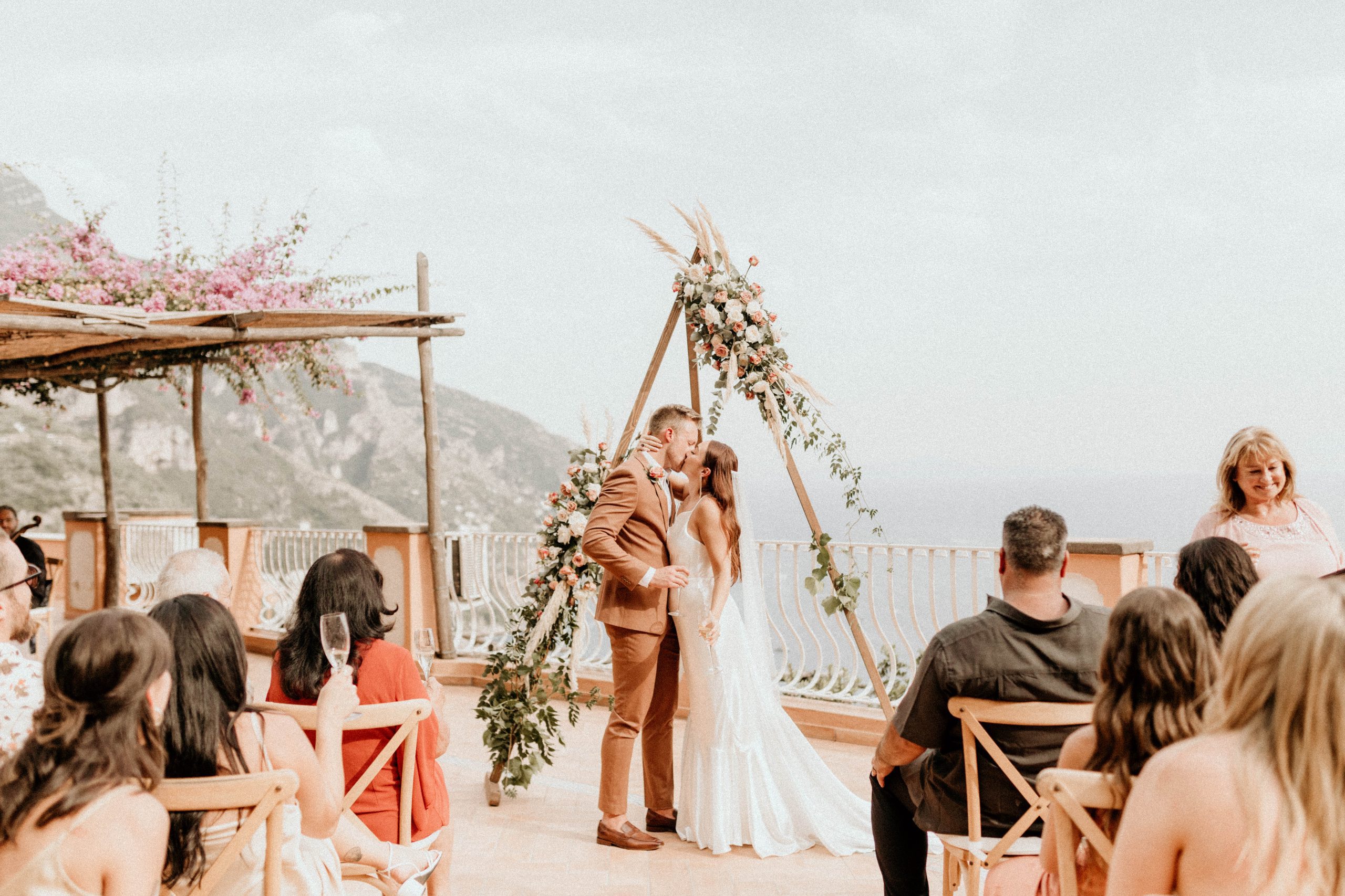 Civil Wedding overlooking the ocean.