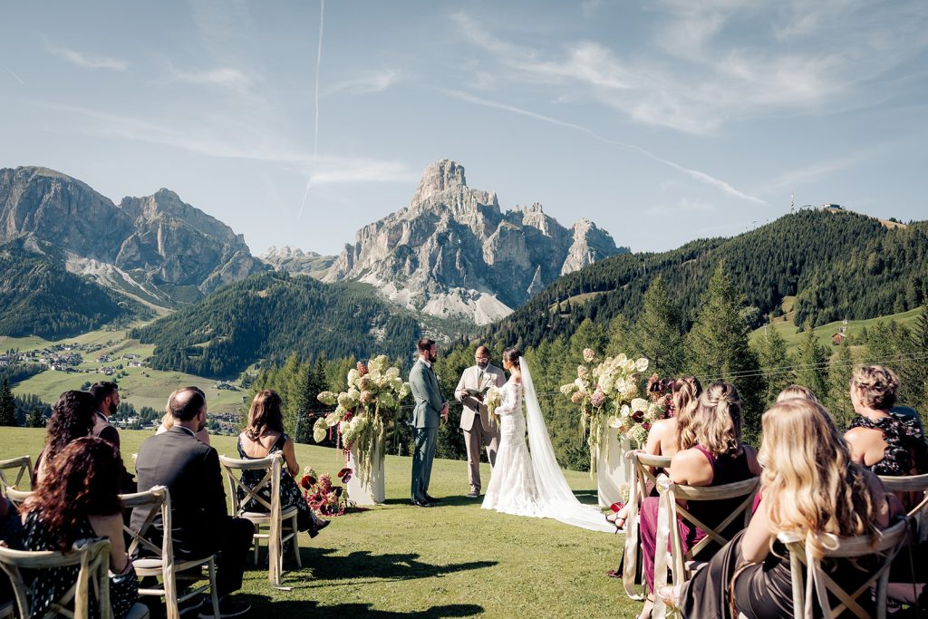 Alta Badia wedding ceremony